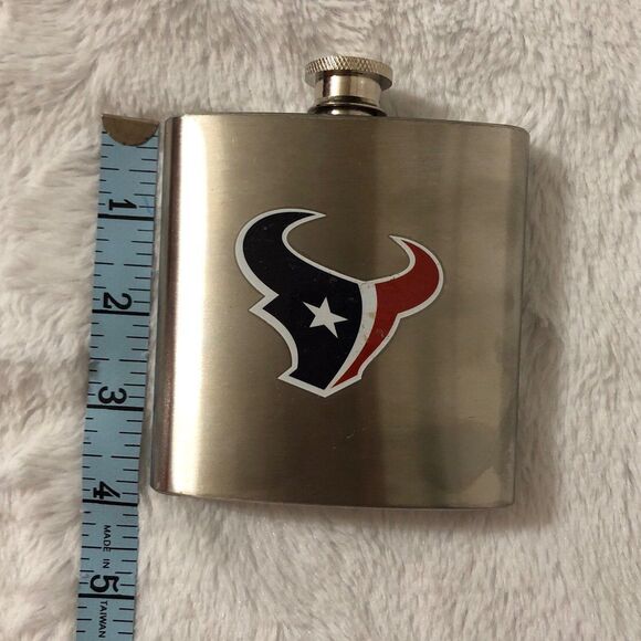 Flask Houston Texans Football 6-ounce Stainless Steel - Picture 5 of 5